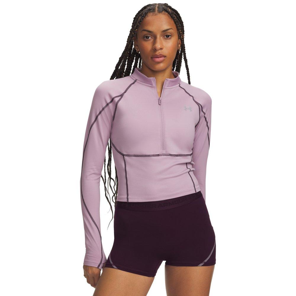 Under Armour Women's ColdGear Elite 1/2-Zip Jacket - Mauve - MAUVE